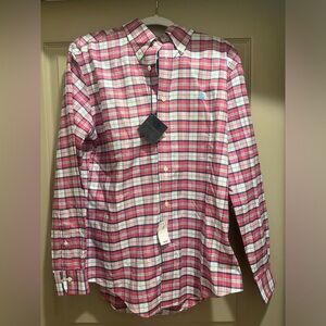 NWT Brooks Brothers Pink Blue White Regent Button Down Brookscool Non-Iron NEW